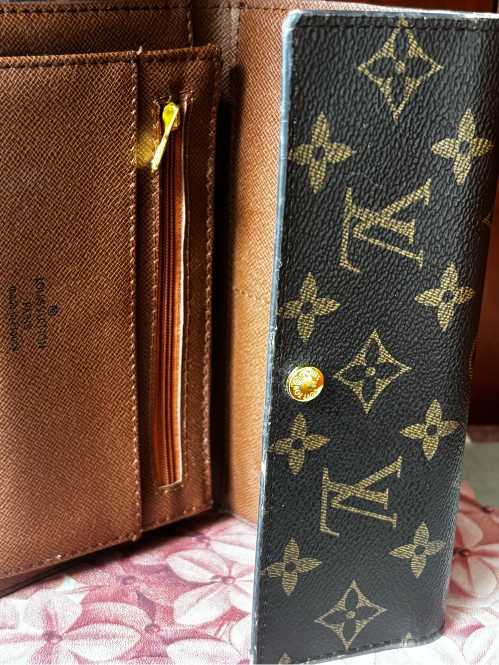 VTG Louis Vuitton Brown Monogram Canvas Small Wallet - Picture 2 of 11